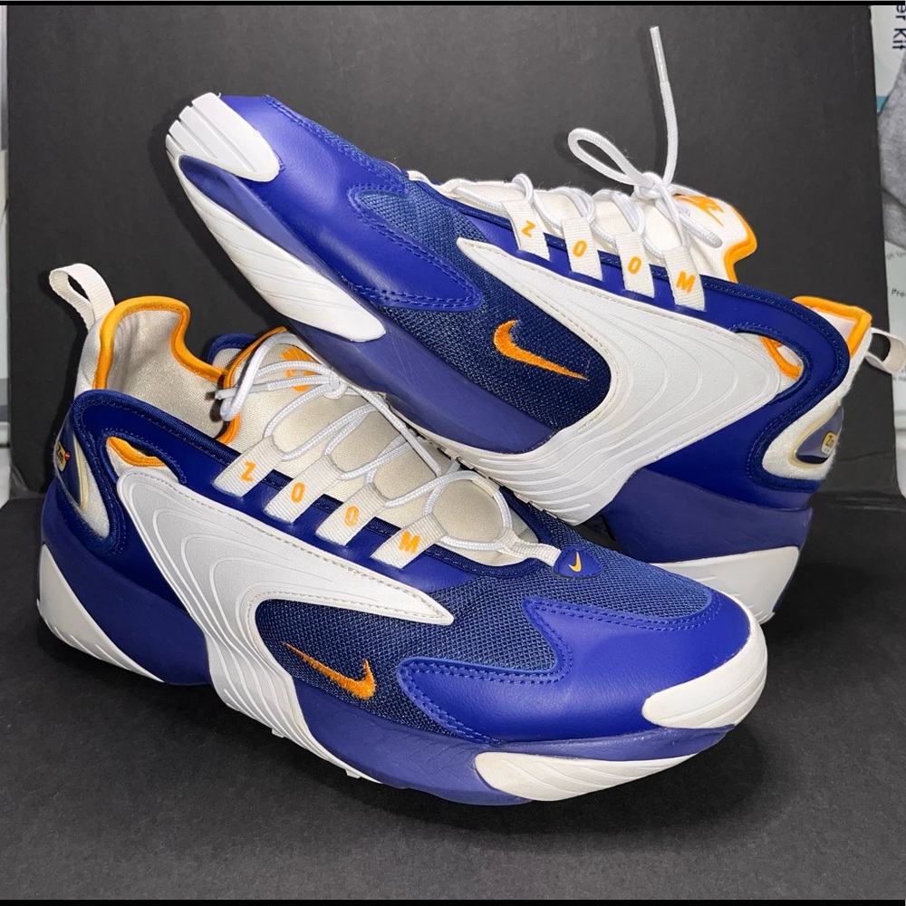 Nike Zoom 2000 2K Royal Orange Men's Running Shoes Size 11